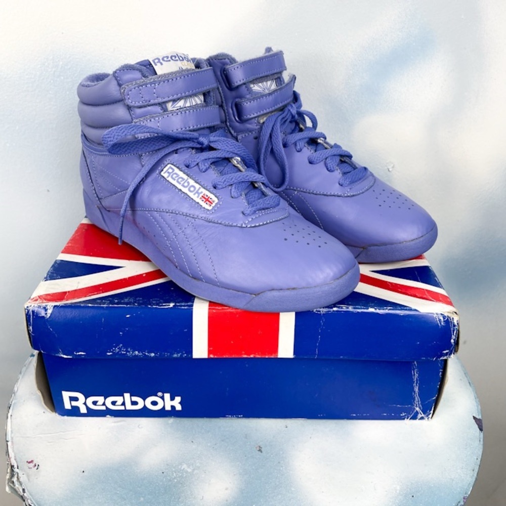 NIB Reebok Purple High-Top Sneakers NEVER WORN Vintage